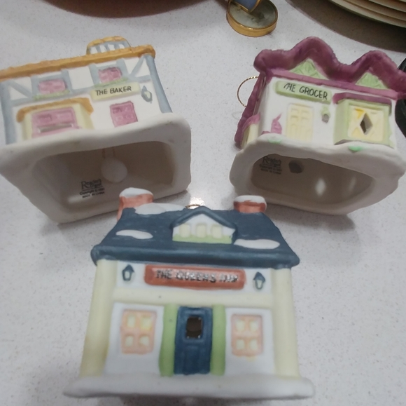 Set of 3 Village House Christmas Bell Ornaments Reader's Digest Vintage '91 - Picture 7 of 7